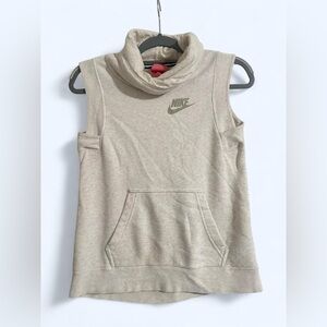 Nike Girls Grey Funnel neck Vest cowl neck